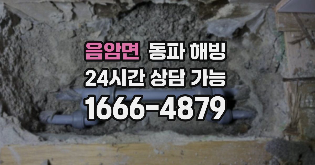 음암면 동파 해빙