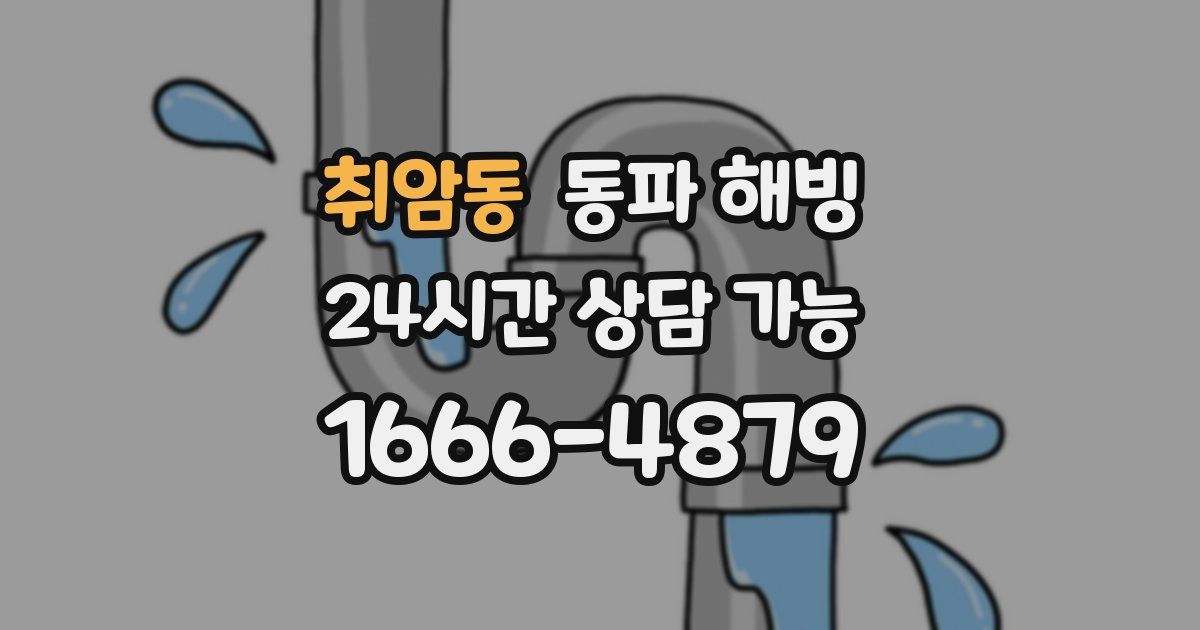 취암동 동파 해빙