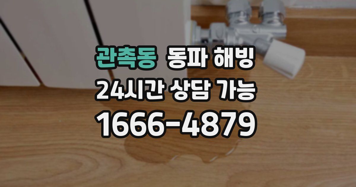 관촉동 동파 해빙