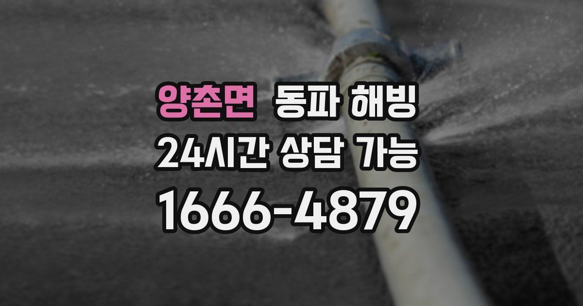 양촌면 동파 해빙