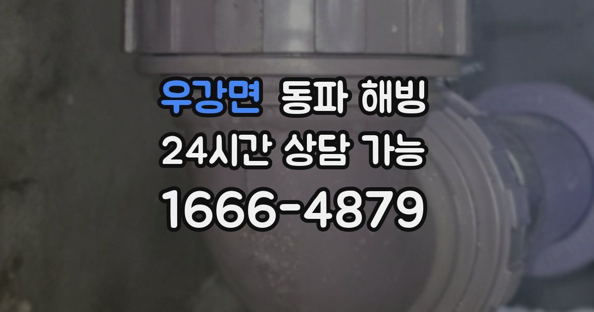 우강면 동파 해빙