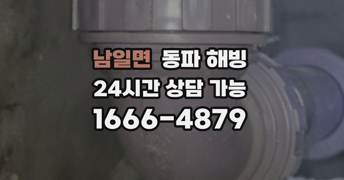 남일면 동파 해빙