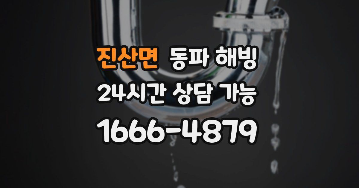 진산면 동파 해빙