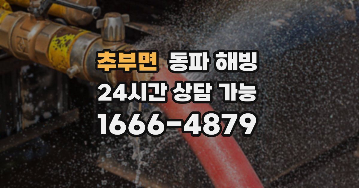 추부면 동파 해빙