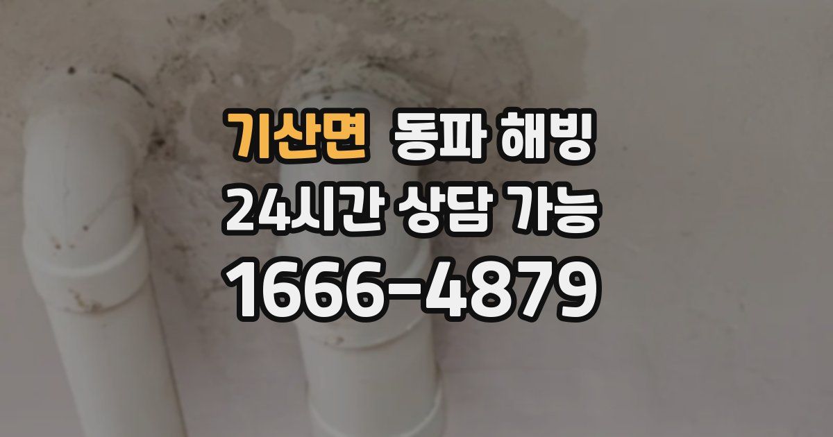 기산면 동파 해빙