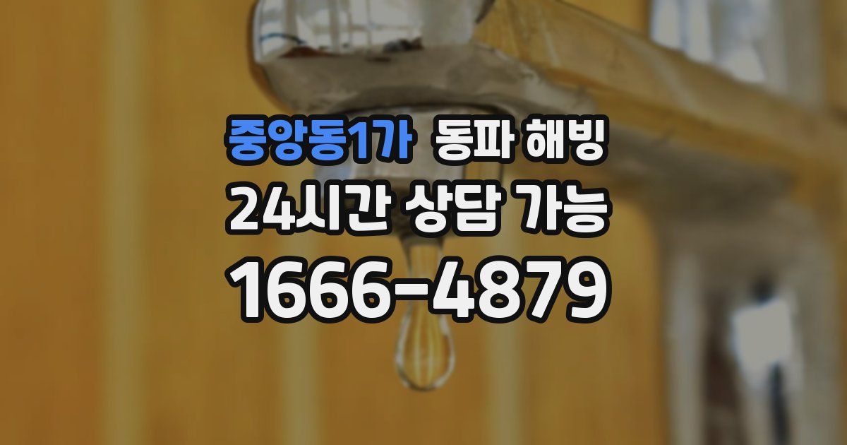 중앙동1가 동파 해빙