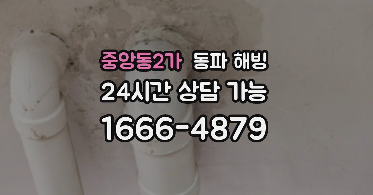 중앙동2가 동파 해빙