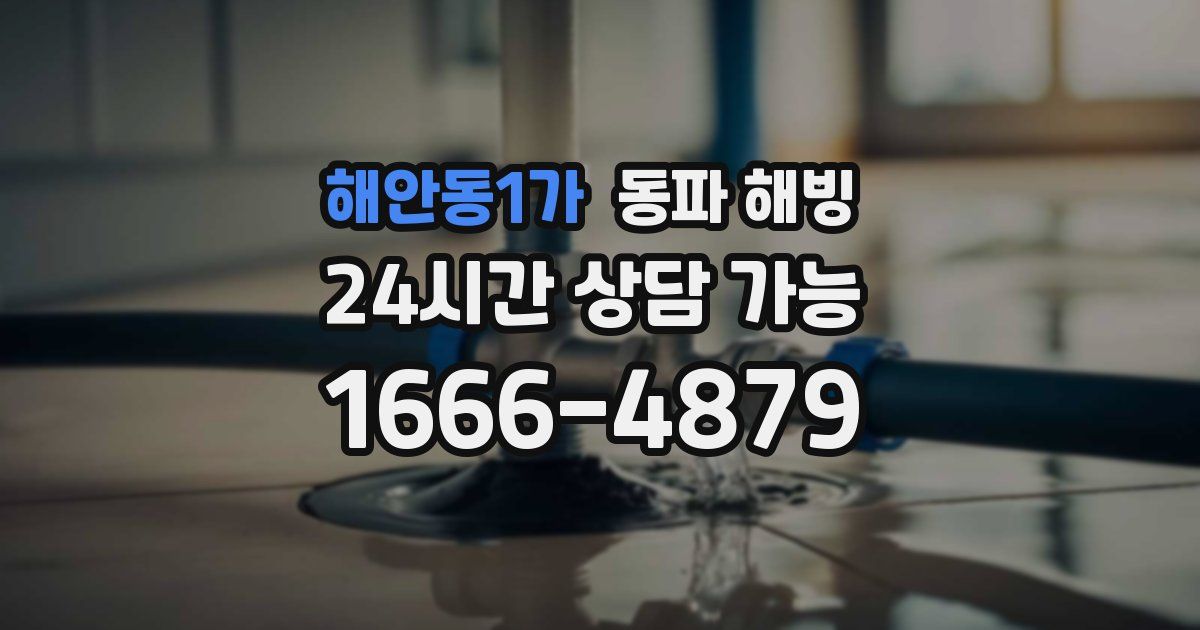 해안동1가 동파 해빙