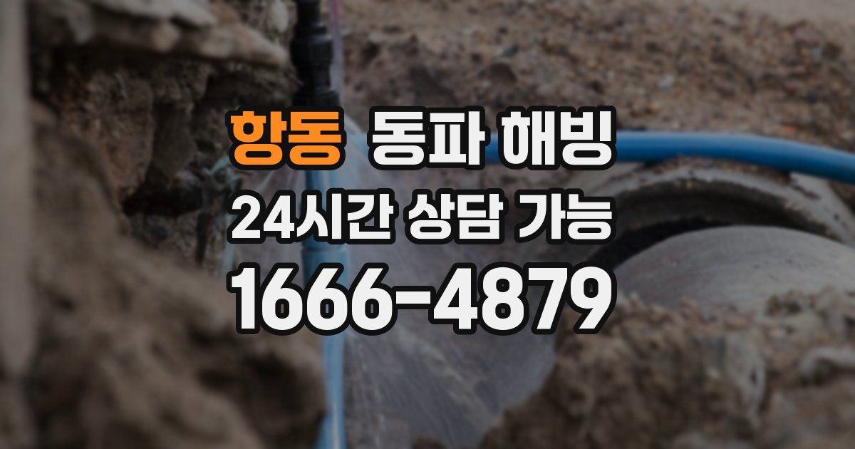 항동 동파 해빙