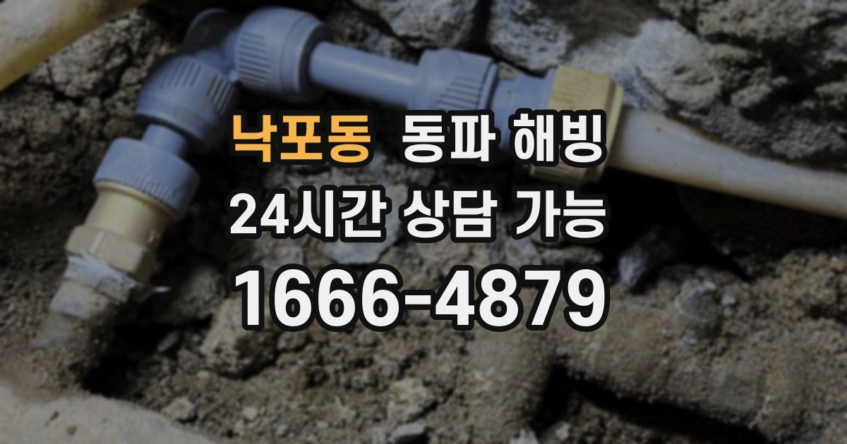 낙포동 동파 해빙