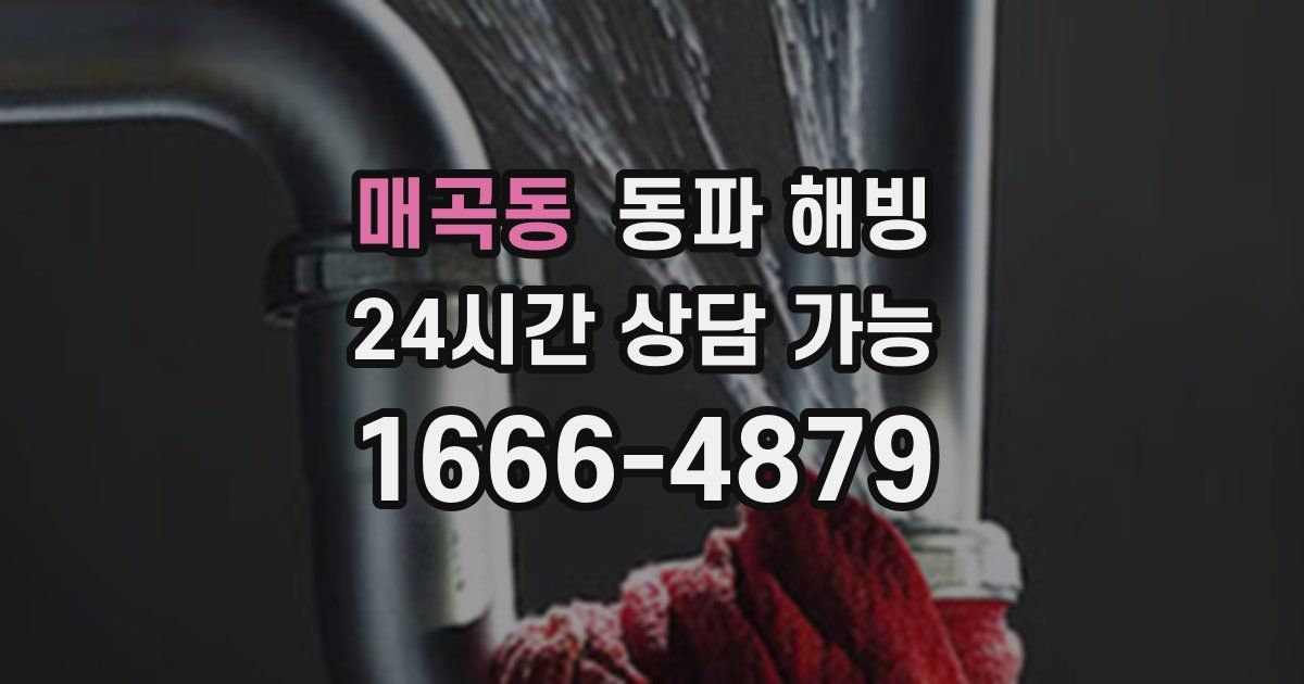 매곡동 동파 해빙