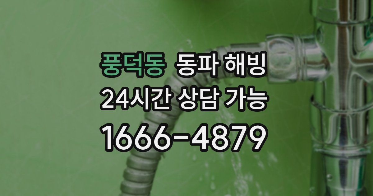 풍덕동 동파 해빙