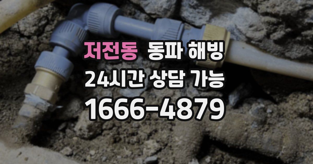 저전동 동파 해빙