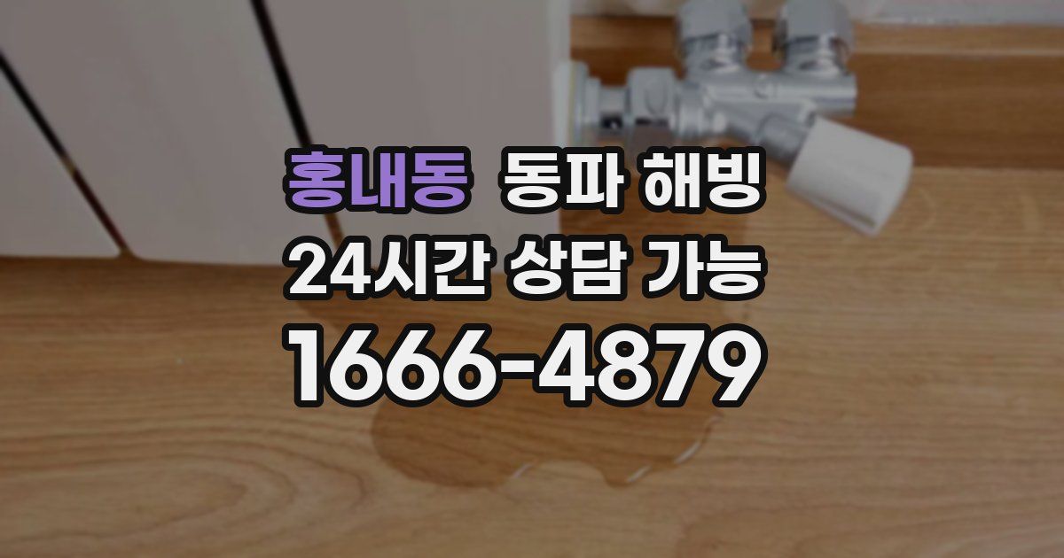 홍내동 동파 해빙