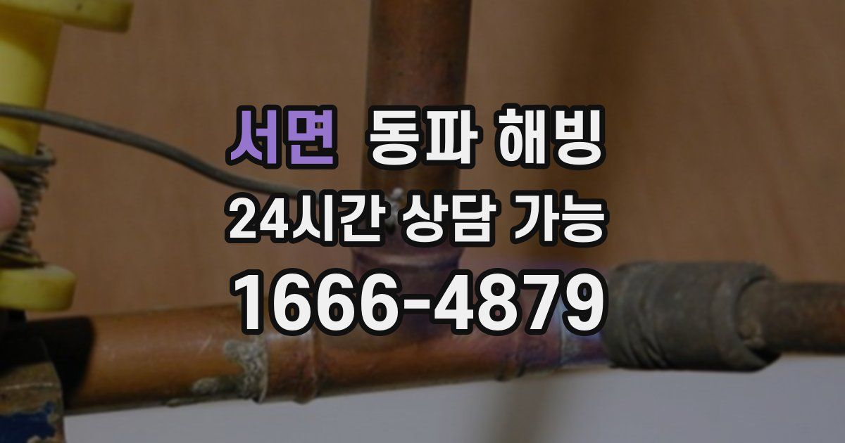 서면 동파 해빙