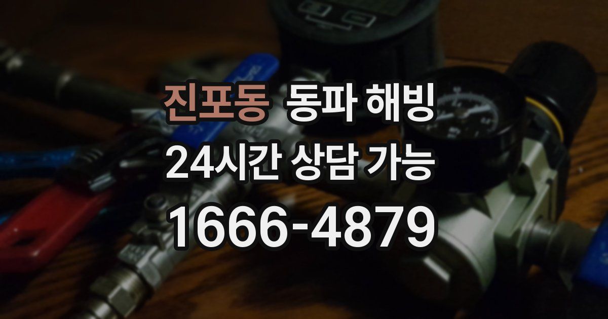 진포동 동파 해빙