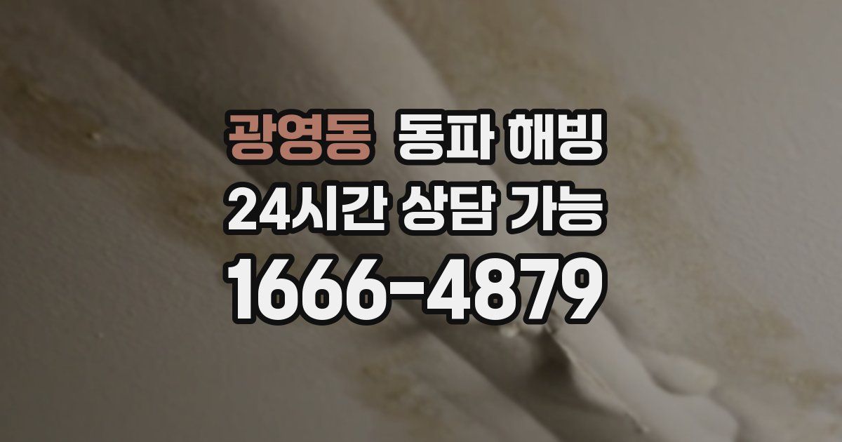 광영동 동파 해빙