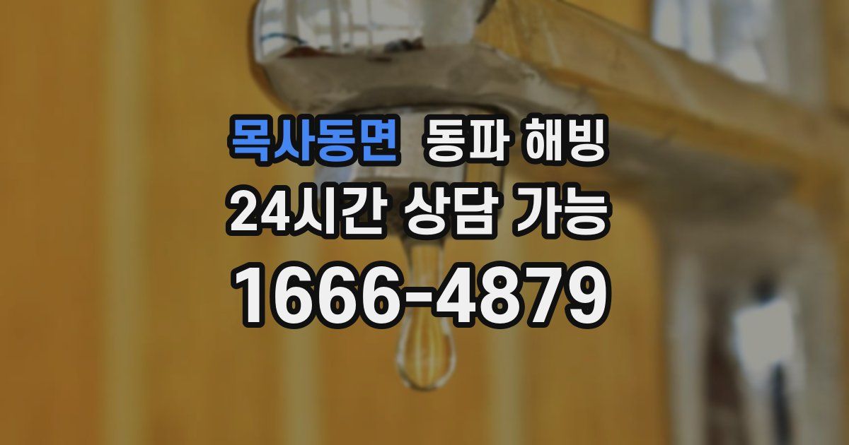 목사동면 동파 해빙