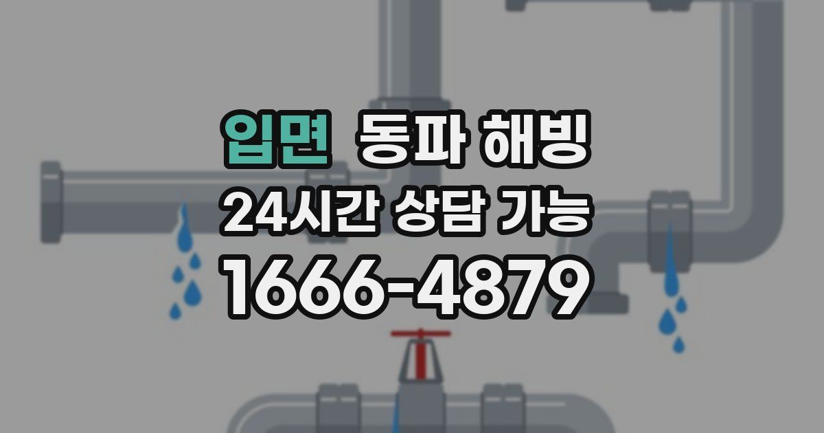 입면 동파 해빙