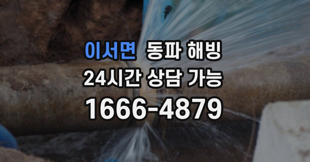 이서면 동파 해빙