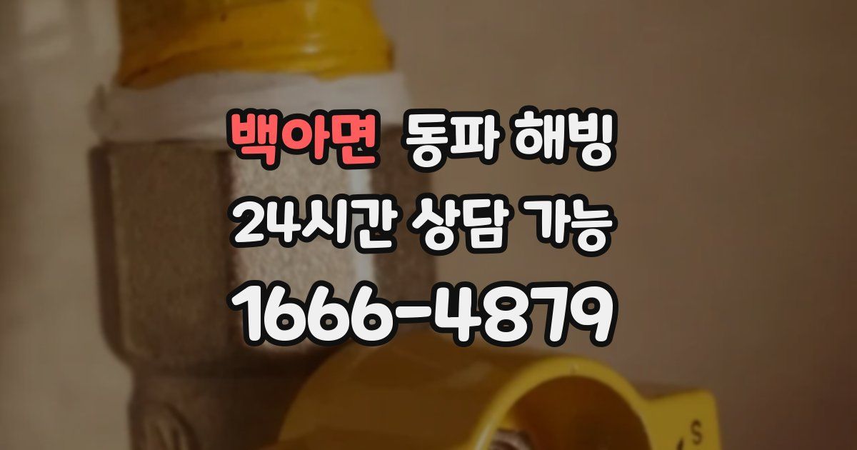 백아면 동파 해빙