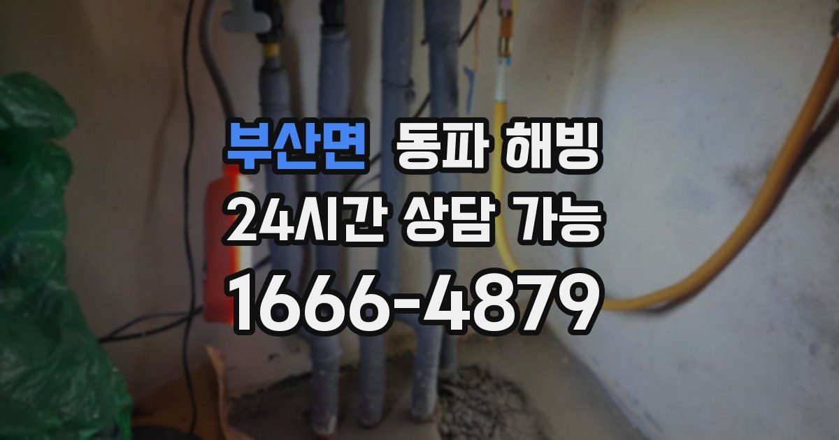 부산면 동파 해빙