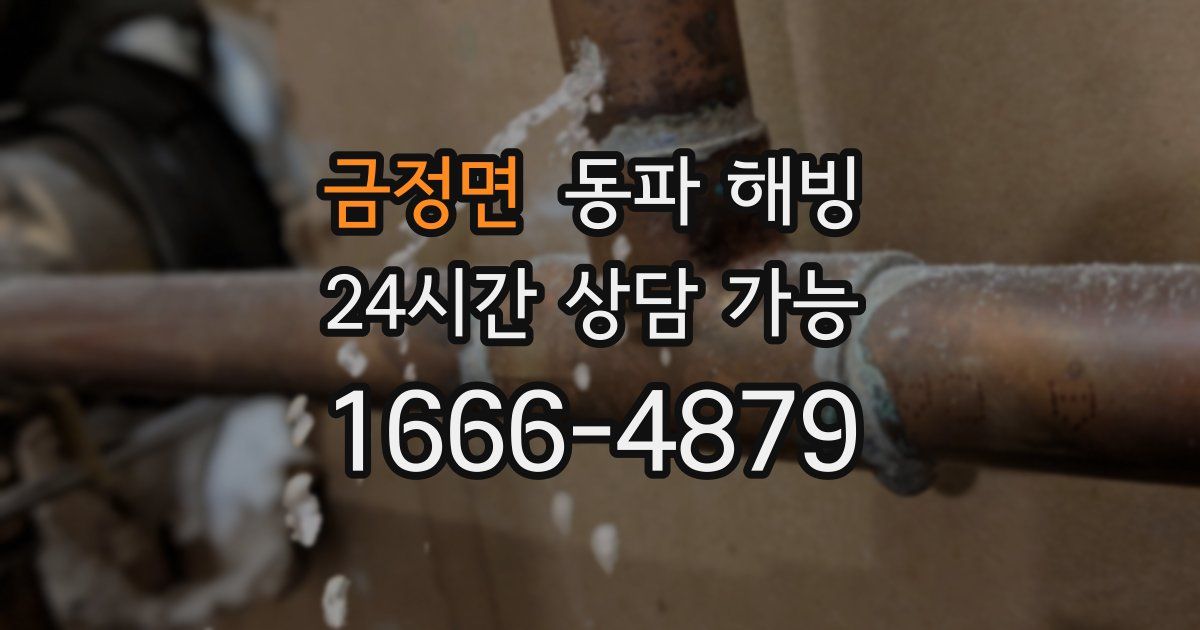 금정면 동파 해빙