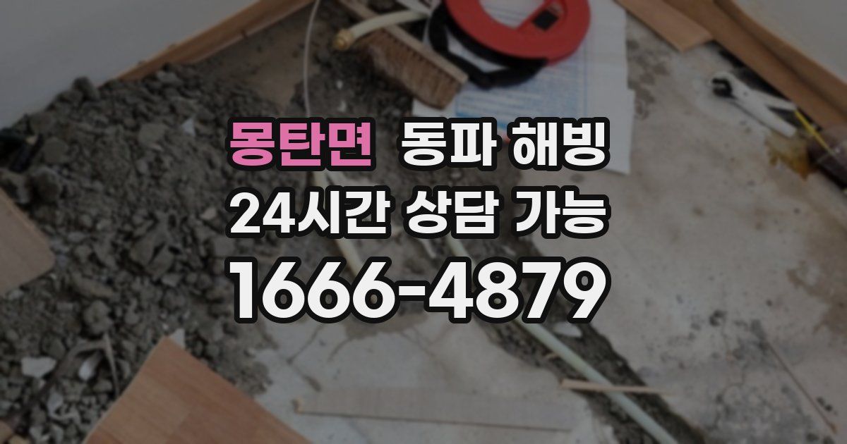 몽탄면 동파 해빙