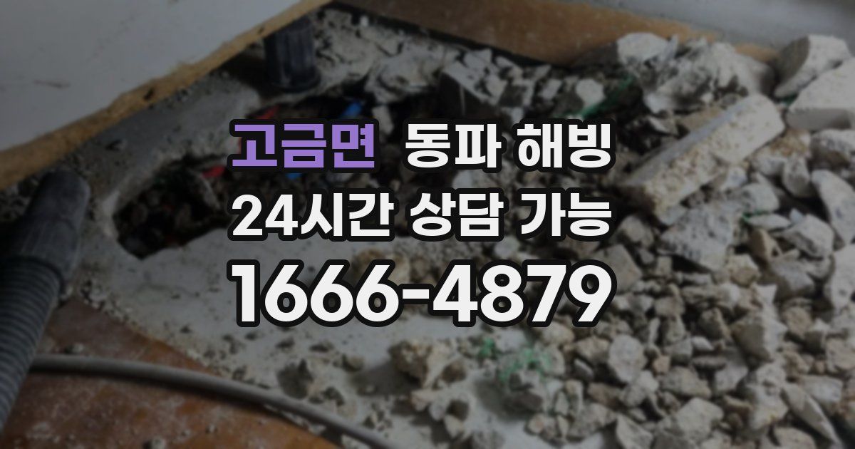 고금면 동파 해빙