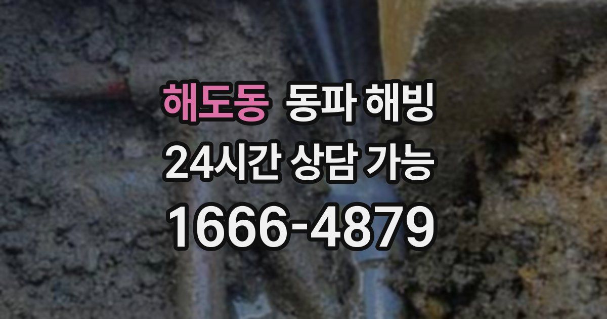 해도동 동파 해빙