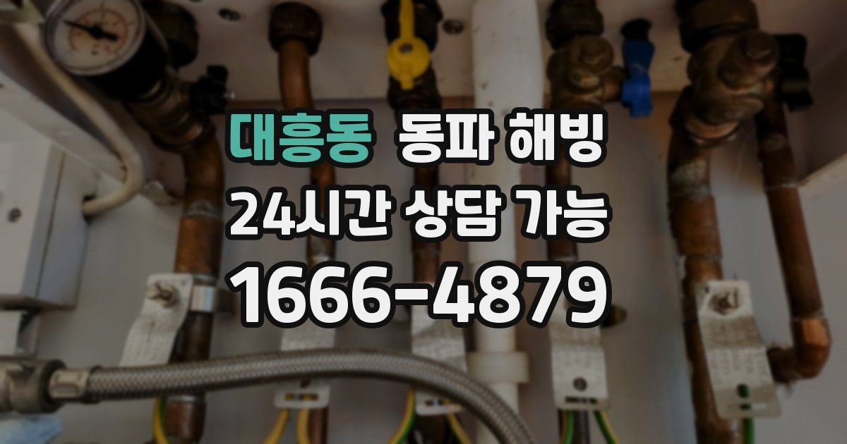 대흥동 동파 해빙