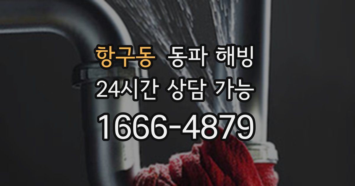 항구동 동파 해빙