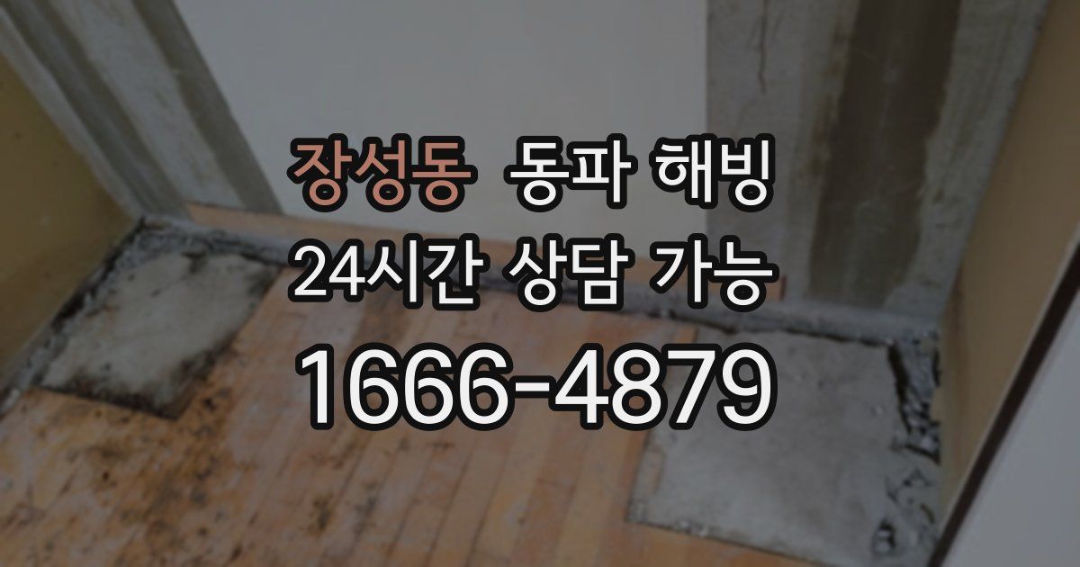 장성동 동파 해빙