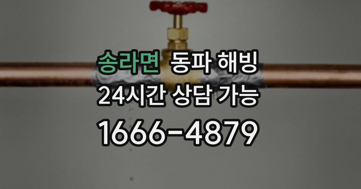 송라면 동파 해빙