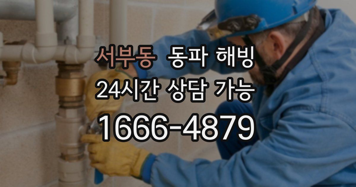 서부동 동파 해빙