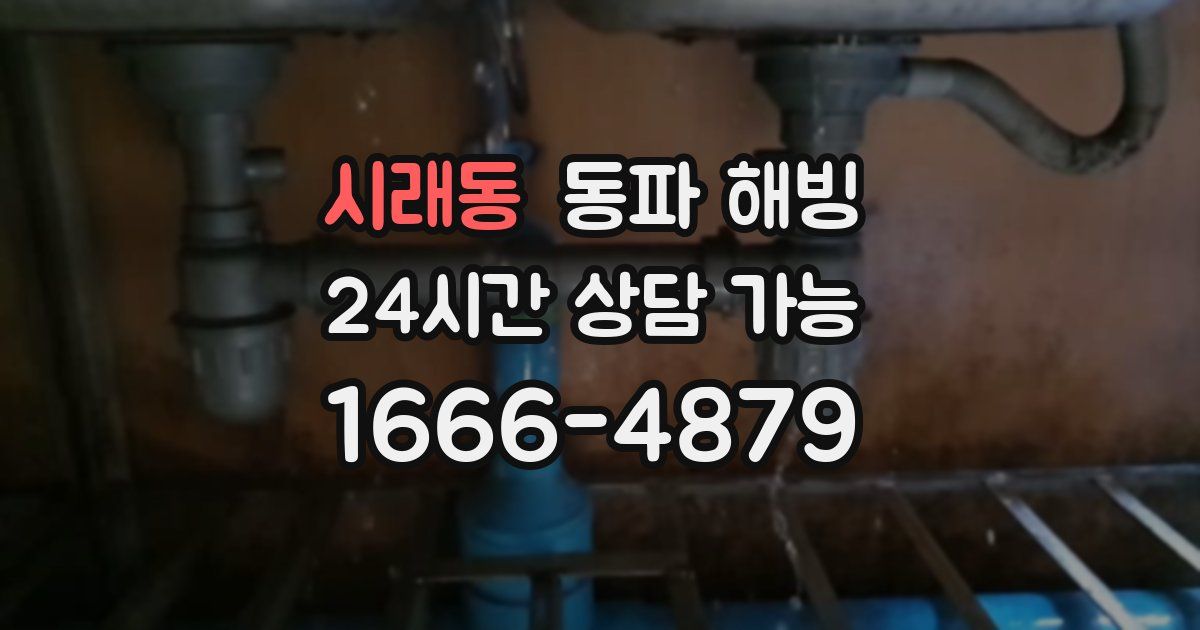 시래동 동파 해빙