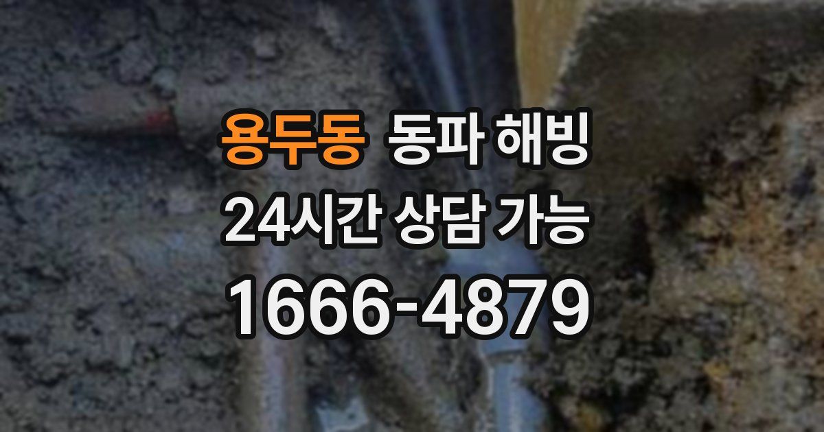 용두동 동파 해빙