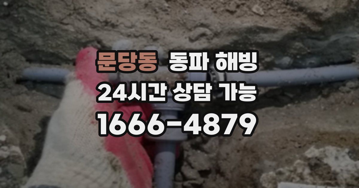 문당동 동파 해빙