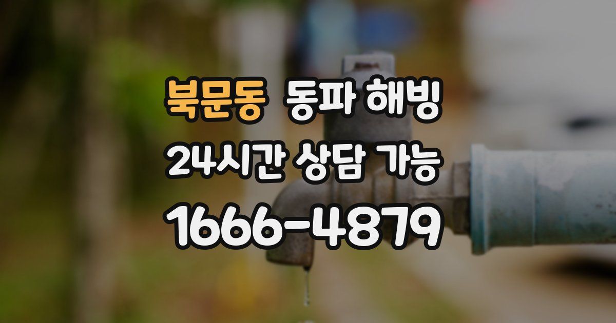 북문동 동파 해빙