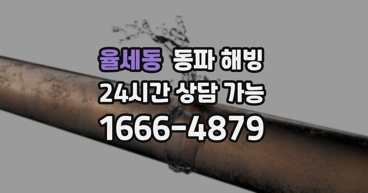 율세동 동파 해빙