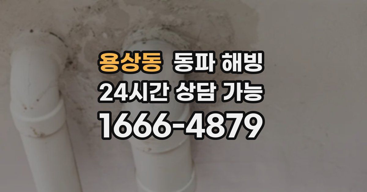 용상동 동파 해빙