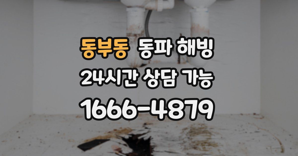 동부동 동파 해빙