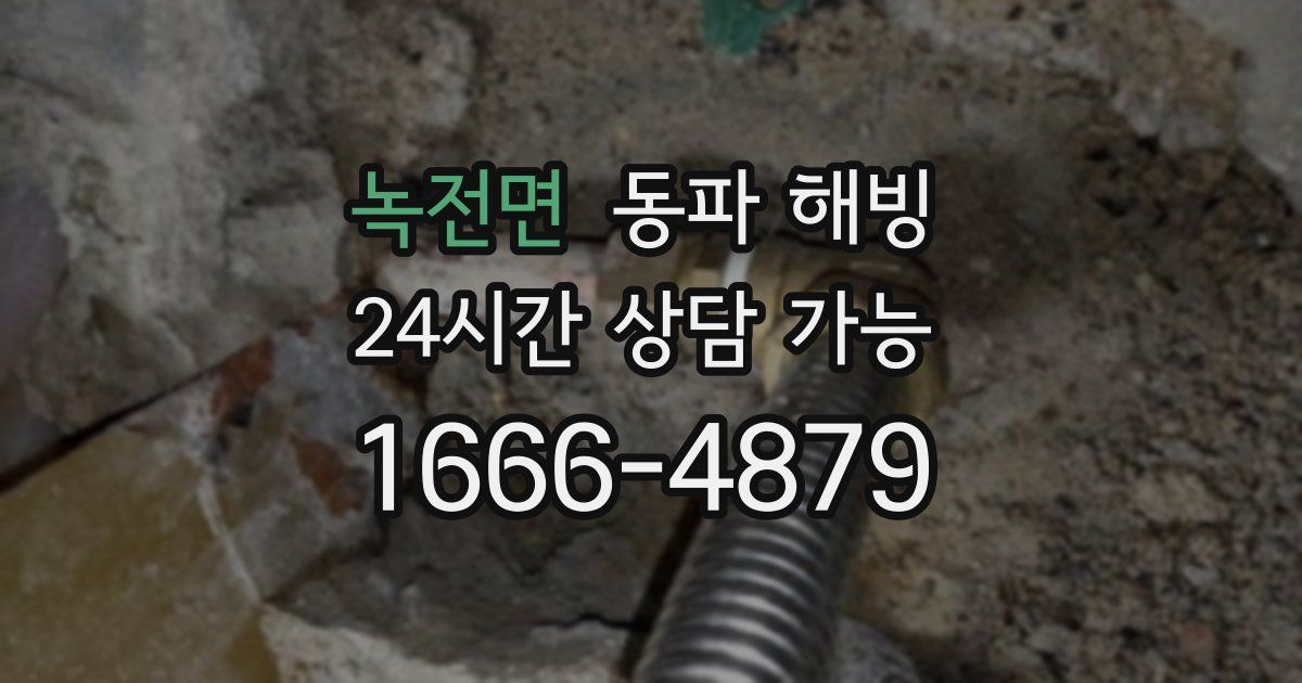 녹전면 동파 해빙