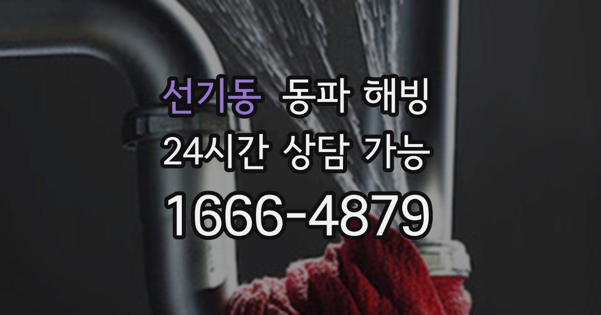 선기동 동파 해빙