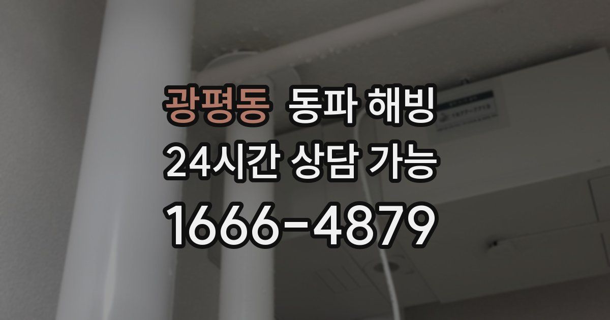 광평동 동파 해빙