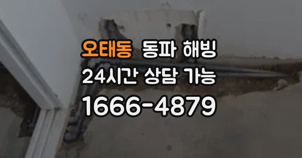 오태동 동파 해빙