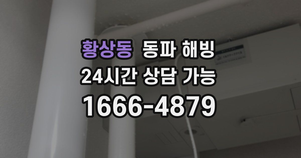 황상동 동파 해빙