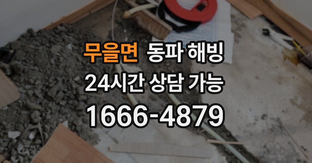 무을면 동파 해빙