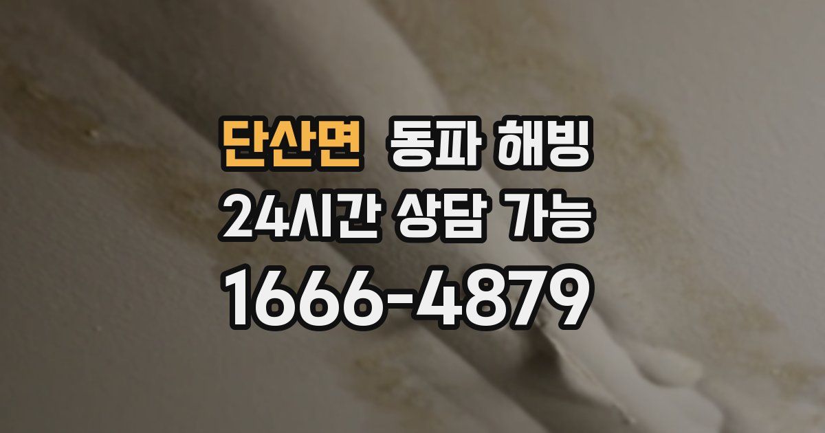 단산면 동파 해빙