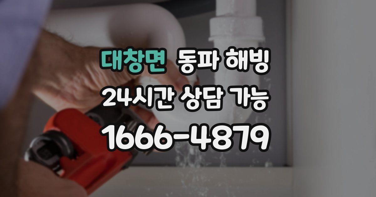 대창면 동파 해빙